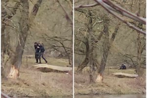 Prie Neries net sustingę žiūrėjo, kas dėjosi kitame upės krante: išsigąsti tikrai buvo ko