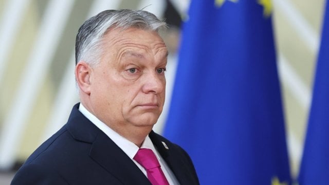 Budapešte – protestas prieš V. Orbaną: reikalaujama premjero atsistatydinimo