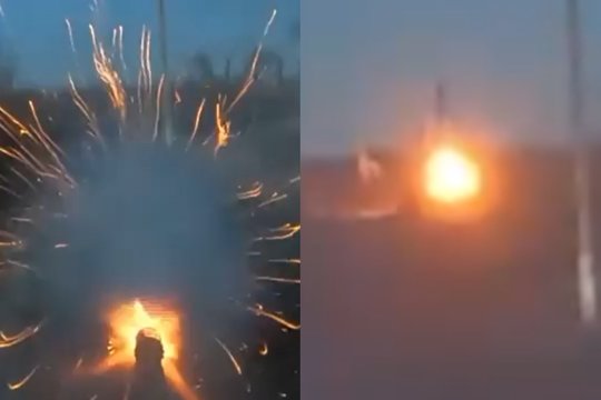 Socialiniuose tinkluose pasirodė vaizdo įrašas, kuriame užfiksuota, kaip ukrainiečių „M2 Bradley“ ir rusų šarvuotasis transporteris susirėmė mūšio lauke.