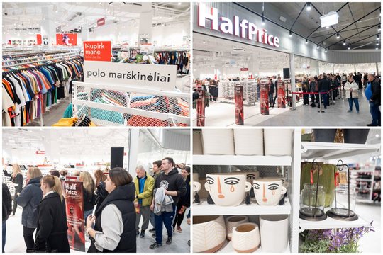 Vilniuje atidaryta pirmoji ir vienintelė lenkų prekybos tinklo parduotuvė Lietuvoje „HalfPrice“.