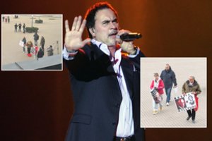 V. Meladzės koncerto metu neišvengta ir protestuotojų