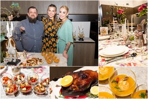 V. Poderytės-Bernatavičės, I. Juciūtės ir R. Svetlausko receptų idėjos Velykų stalui: nuo burokėliuose marinuotų kiaušinių iki apelsininės anties