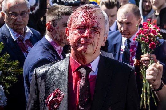 Rusijos ambasadorius Lenkijoje Sergejus Andrejevas 2022 m. gegužės 9 d.