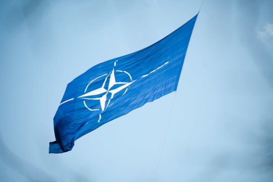  NATO vėliava.<br> V. Skaraičio nuotr.