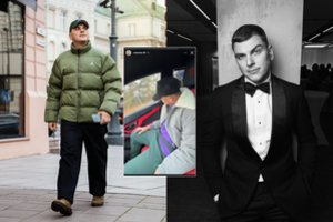 Prie automobilio vairo sūnų filmuojantis R. Mackevičius pažeidė kelių eismo taisykles