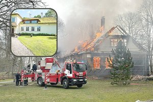 Veliuona neteko bene gražiausio pastato miestelyje: išskirtinio likimo šeimininko namai sudegė