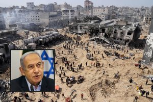 B. Netanyahu pripažino, kad per „netyčinį“ Izraelio smūgį Gazos Ruože buvo užmušti pagalbos darbuotojai