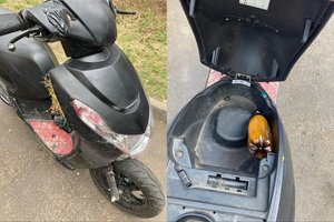 Girtas nepilnametis mopedu bandė sprukti nuo policijos: važiavo dviračių taku