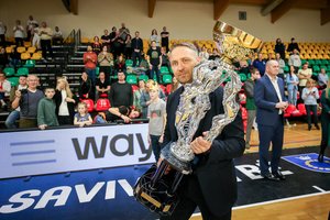 Su J. Garbajosa kalbėsiantis Baltijos moterų lygos prezidentas A. Klovas: „FIBA mus visokeriopai palaiko“