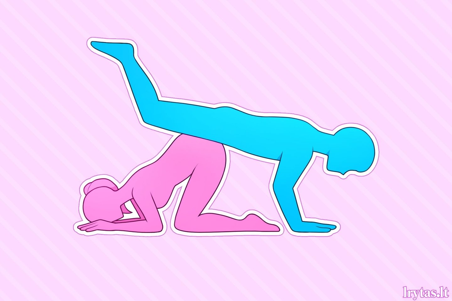 Sekso poza „sraigtasparnis“.<br> D.Noreikaitės iliustr.