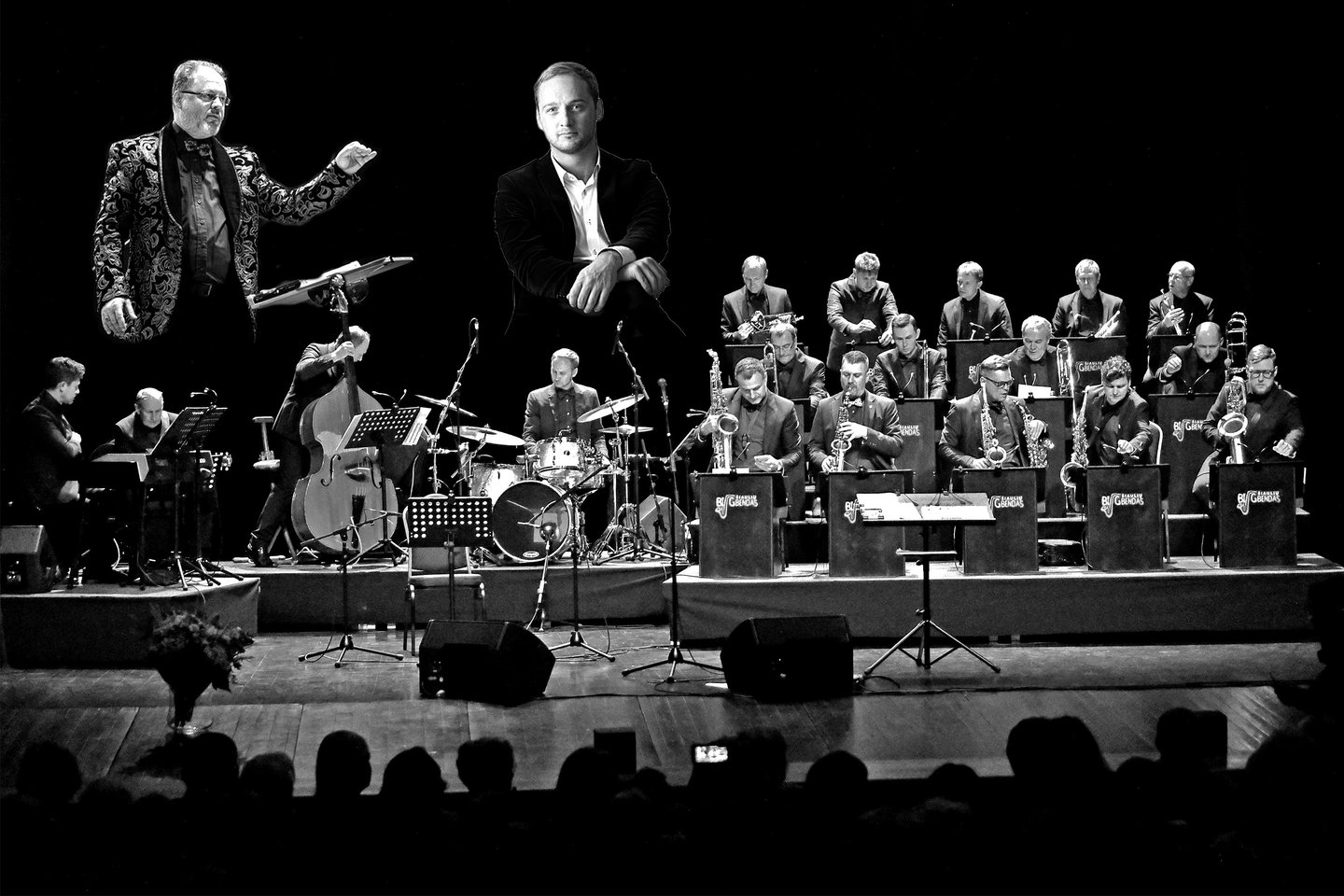   Šiaulių bigbendas.<br> V. Suslavičiaus koliažas.