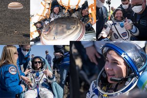 Iš orbitinės stoties Į Žemę sugrįžo amerikietė, baltarusė ir rusas