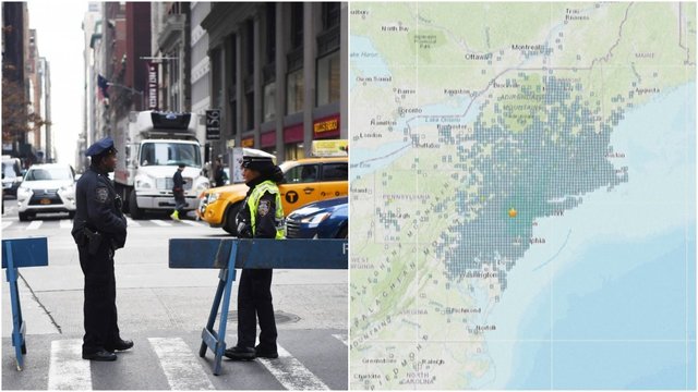 Užfiksavo akimirkas prieš žemės drebėjimą Niujorke: toks reiškinys rytinėje pakrantėje – retenybė
