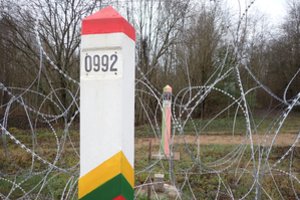 VSAT šalies pasienyje su Baltarusija neteisėtų migrantų nefiksavo