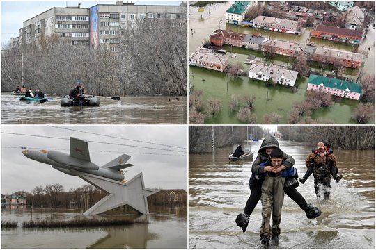Potvyniai siaubia Rusiją ir Kazachstaną.