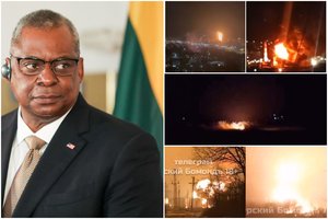 Pentagonas prabilo apie smūgių Rusijos gamykloms pasekmes ir davė Ukrainai „patarimą“