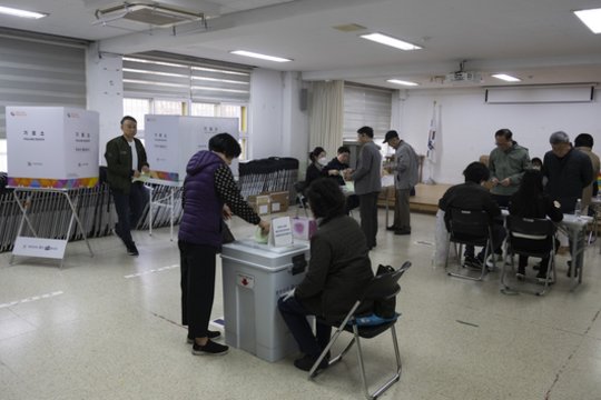Parlamento rinkimai Pietų Korėjoje.