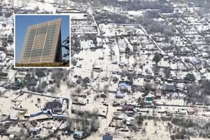 Svarbiam Rusijos kariniam objektui gresia nuskęsti kartu su miestu: darbai jau sustabdyti, o atstatyti prireiktų daug laiko