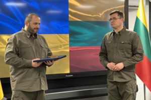 L. Kasčiūnas Kijeve susitiko su kolega iš Ukrainos R. Umerovu