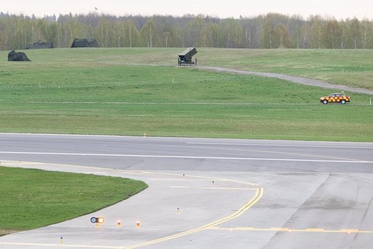  NASAMS sistemos Vilniaus oro uoste.<br> T.Bauro nuotr.