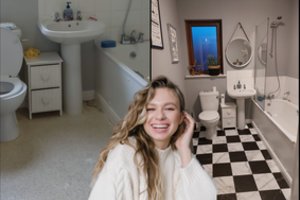 Vonios kambario atnaujinimas moteriai kainavo vos 190 eurų: viską padarė savo rankomis