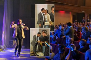 Į Radži koncertą Panevėžyje netilpo visi norintys: gerbėjus sužavėjo jauki staigmena mamai