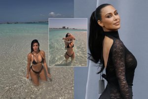 Paviešinusi nuotraukas be fotošopo Kim Kardashian sulaukė netikėtos gerbėjų reakcijos
