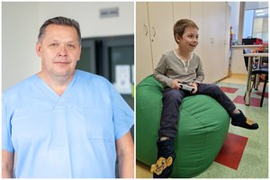 Pagelto akys, o vėliau ir oda: 6-mečio Vyčio gyvybę Kauno medikai išgelbėjo 3 kartus