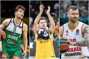 Pažymiai Eurolygos lietuviams: D. Giedraičio tiltas į kitą sezoną, aukštas D. Motiejūno standartas ir lemiamas R. Jokubaičio metimas
