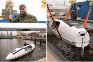 A. Mockaus kelionės per Ramųjį vandenyną data artėja: Klaipėdoje jau išbandyta irklinė valtis