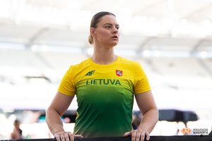 Geriausias karjeros metimas disko metikei I. Gumbs garantavo kelialapį į olimpiadą