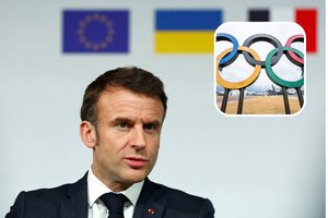 E. Macronas: olimpiados atidarymo ceremonija gali būti perkelta iš upės į stadioną, jei kiltų grėsmė saugumui