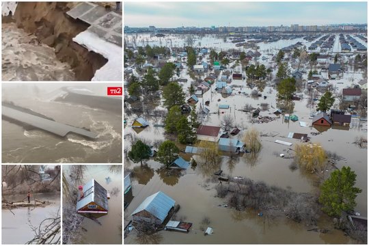 Potvyniai Rusijoje.