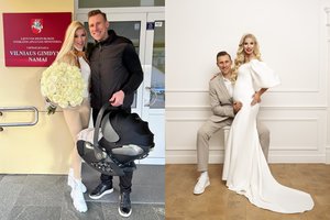 Ką tik pagimdžiusi I. Stumbrienė paviešino pirmą šeimos nuotrauką: atskleidė, į ką mažylis panašus