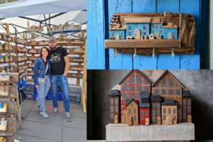 Sutuoktinių iš Vilniaus kuriami mediniai nameliai – ne tik dekoracija: sužinoję paskirtį žmonės nustemba