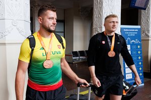 Pasaulio rekordininką M. Alekną treniruojantis M. Jusis: „Mykolas dar pasiliko rezervo ateičiai“