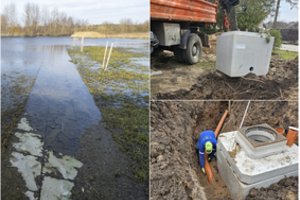 Sprendžia daugelio gyventojų galvos skausmu tapusią problemą: gal nuotekos nebeplūs į kiemus