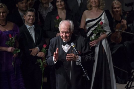 S. Domarko 80 m. jubiliejui skirto koncerto „Operetės šventė“ akimirkos. 