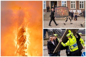 Danijoje kilus didžiuliam gaisrui į ugnį bėgo ir savanoriai: gelbėjo savo šalies istoriją