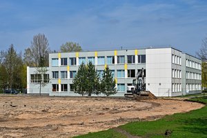 Panevėžyje pradėti didžiausio regione futbolo maniežo statybos darbai