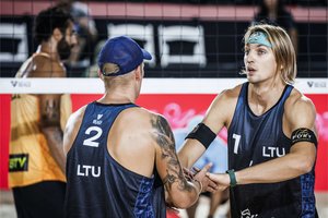 Elitiniame turnyre Meksikoje Lietuvos paplūdimio tinklininkai neįveikė braziliškų barjerų