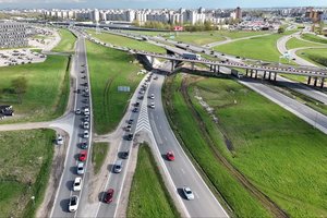 Uždarius svarbią gatvę, kitoje nesutvarkytoje vietoje eismas tiesiog „užsiblokavo“