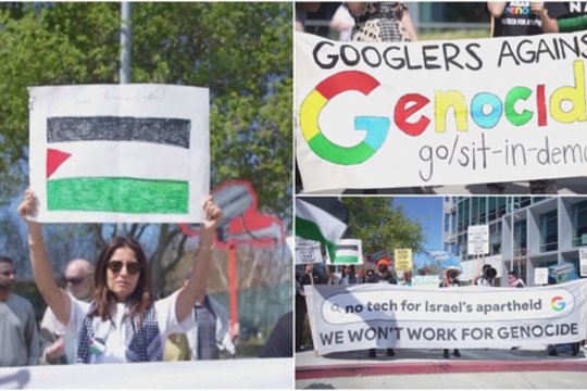 Po „Google“ darbuotojų protesto dėl sutarties su Izraeliu, technologijų milžinė ėmėsi veiksmų: atleido 28 žmones