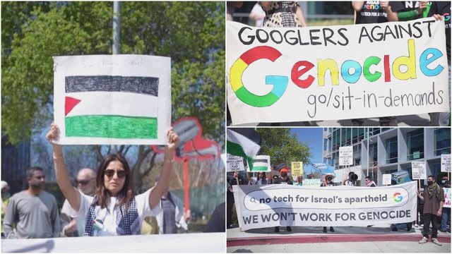 Po „Google“ darbuotojų protesto dėl sutarties su Izraeliu, technologijų milžinė ėmėsi veiksmų: atleido 28 žmones