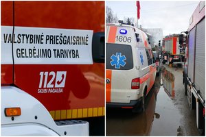 Vievyje apvirto traktorius, į aplinką išsiliejo cheminės medžiagos