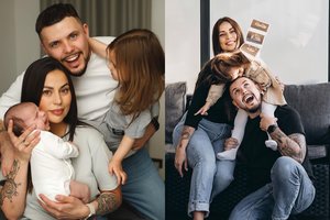 „Žemaitukui“ O. Petrauskui žmona Evelina skyrė mielą sveikinimą: pasidalijo nematyta šeimos akimirka