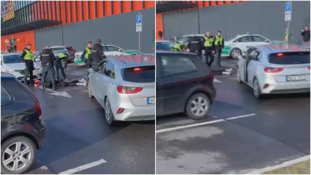 Užfiksavo, kaip paaugliui iš Vilniaus baigėsi bandymas su motoroleriu pasprukti nuo policijos