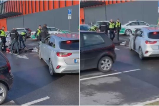 Užfiksavo, kaip paaugliui iš Vilniaus baigėsi bandymas su motoroleriu pasprukti nuo policijos
