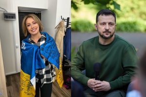 Iš garsios Ukrainos aktorės – jautrūs žodžiai V. Zelenskiui: „Nerimauju lyg dėl vyro“