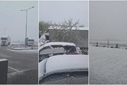 Užfiksavo, kokius pokštus krečia pavasaris: dalį Lietuvos padengė sniegas, įspėjo ir vairuotojus